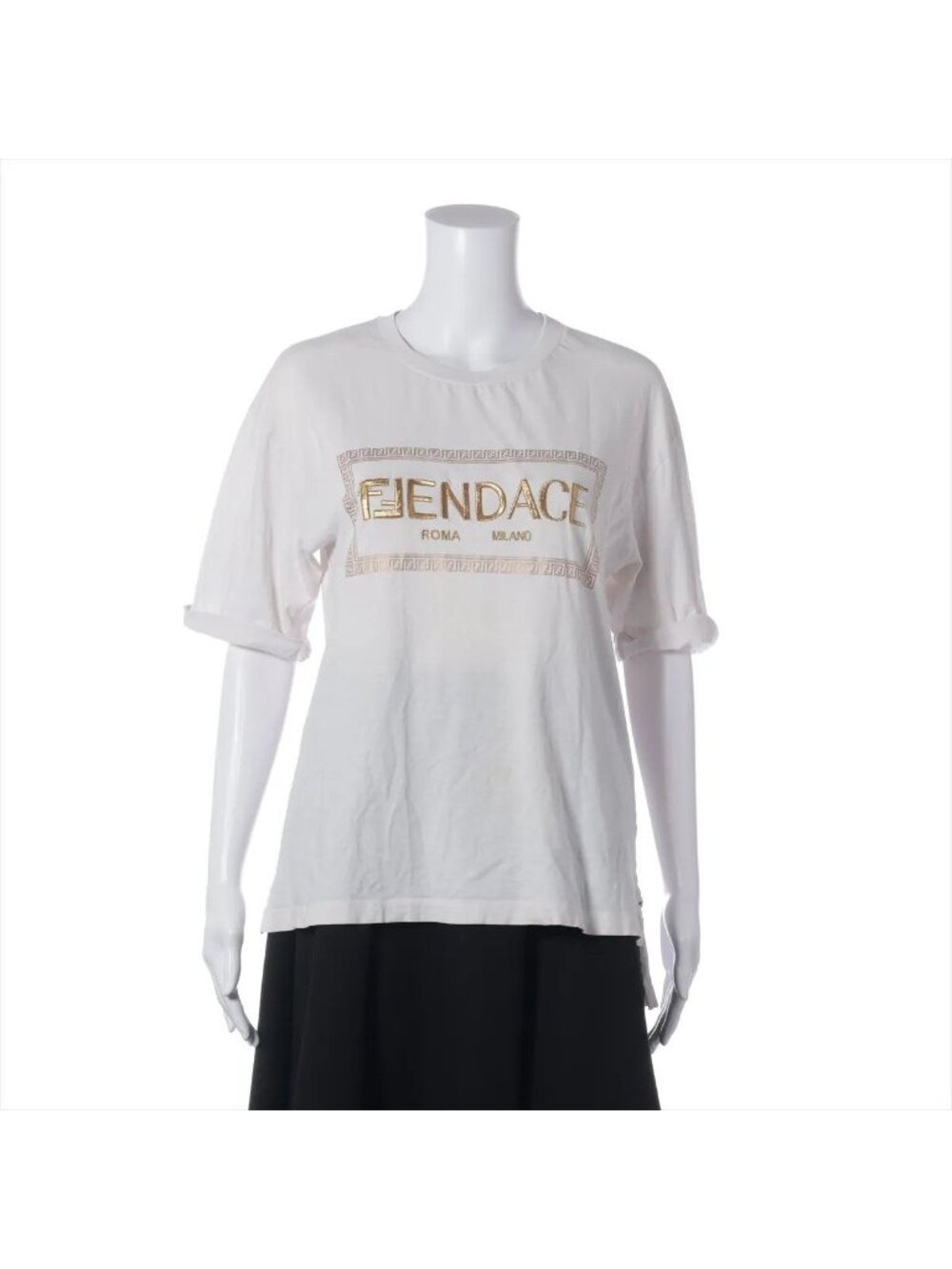 Fendi Fendace Short Sleeve T-Shirt Top S